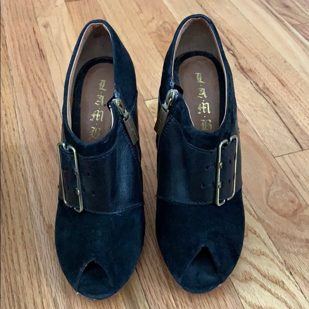 LAMB peep toe booties— AMAZING!!